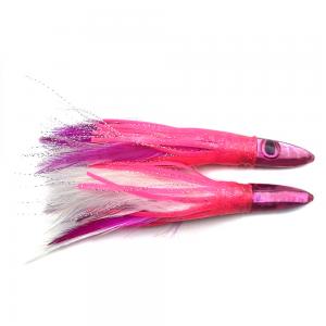 Resin bullet head special feathers skirts trolling lure Tuna lure Marlin lures 6.5inch 15g Chentilly CHOCT27