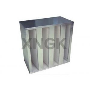 China High Efficiency Hepa Type Filter Indoor Air Filtration Systems Gal / AL Frame supplier