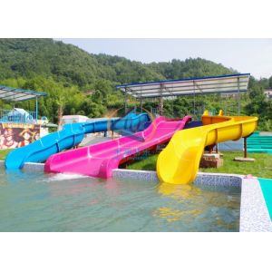China Commercial Use Water Park Slide 1.9m Height Anti Ultraviolet For Family wholesale
