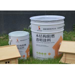China 15mins 0.3mm Water Based Fire Retardant Paint For Exterior Wood Timber Environmental Osb supplier