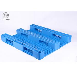 Steel Reinforced Colored HDPE Plastic Pallets Anti-Slip Rubber Inserted 1300 * 1100
