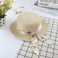 China Ladies Hats Straw Hat Beach Women Pearl Straw Hat with Ribbon Vacation on sale