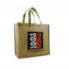 Personalized Woven Packaging Bags Tote Silk Screen Printing Soft Loop Handle