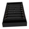 Black Luxury Ring Display Storage Case , Custom Logo Pendant Display Tray