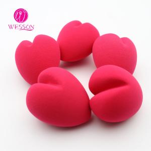 China Private Label Latex Free Heart shaped Makeup Blender Sponge Puff supplier