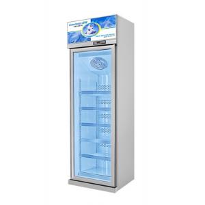 China 5 Layers 450L Single Door Commercial Supermarket Display Freezer Plastic Coated Steel supplier