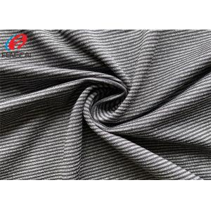 China Yarn Dyed Stripe Weft Knitted Fabric Polyester Spandex Lycra Fabric For Jersey supplier