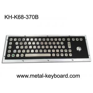 China Electroplated Black Industrial Keyboard 30mA With 25mm Trackball supplier