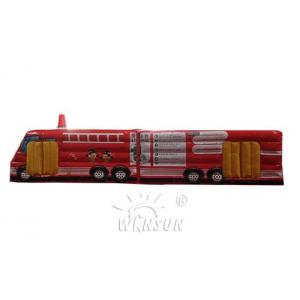 Large Inflatable Fire Truck Obstacle Course Wsp-290 For Outdoor Playground
