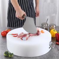 China Kitchen Eco Friendly Meat Round Polyethylene Plastic Chopping Board With Handle on sale