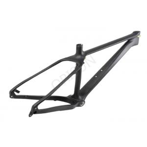 Mountain Fat Black Carbon Bike Frame 190 X 12 Thru - Axle Dropout 1290 Grams