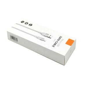 Electronic Products Packing Paper Box Micro USB Data Cable Packaging Box With Printing