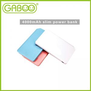 HG-D408 4000mAh slim power bank with integrated cable