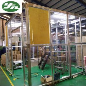 Aluminum Frame Acrylic Wall Portable Clean Booth Room For Indonisia Package Industry