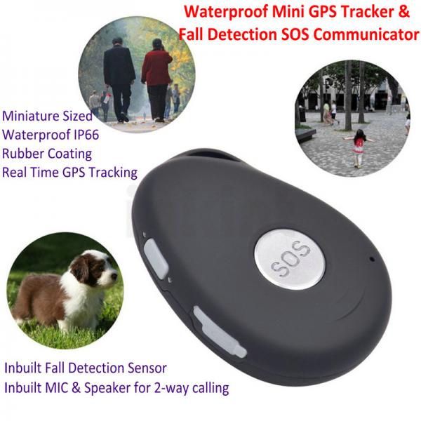 Mini Waterproof 3G GSM Personal GPS Tracker Locator Elderly Fall Detection SOS