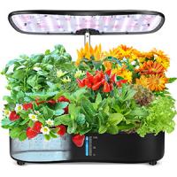 China 24W Hydroponics Small Garden Herbs Growing System 12 pods Leaf Green Plants Smart Garden Seedling 3.8L on sale