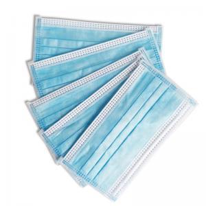 China Latex Free 3 Ply Disposable Face Mask , Surgical Face Mask With Elastic Earloop supplier