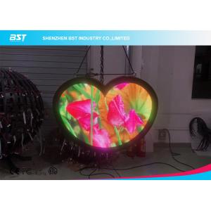 Heart Shape Flex LED Panel / Ultra Thin Flexible Display Screen 1000nits