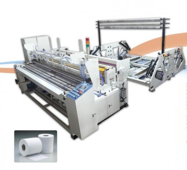 SIEMENS PLC Toilet Paper Production Line , Toilet Paper Rewinding Machine 250m/