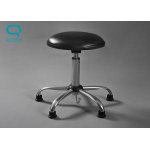 China ESD Safe Cleanroom Stool With Anti Slip Ring Leather Surface supplier