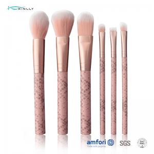 6 PCS Premium Synthetic Travel Makeup Brush Set Plastic Handle