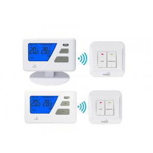 China Push Button 868 Mhz Non - Programmable Room Thermostat For Underfloor Heating System wholesale