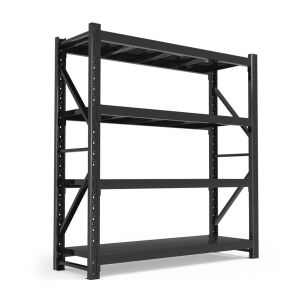 China Heavy-Duty Silver Warehouse Metal Racks with 200 Kgs Load Capacity and Modular Design for Efficient Storage wholesale
