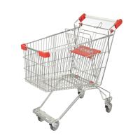 China 125L Large Capacity Russian Style Supermarket Steel Handcart Grocery Store High-Quality Cart Wholesale on sale