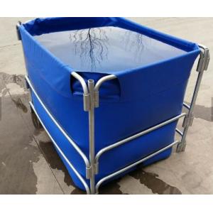 1500L High Opacity Removable Fish Pond , Plastic Ponds For Fish Farming Collapsible Fish Tank
