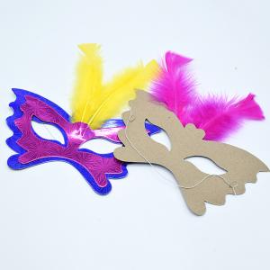 Women Festival Party Decorations Paper Handicraft Masks 350gsm CCNB Material