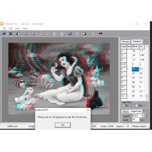 OK3D 3D lenticular design software for 3D printing cards/lenticular software with 3d/flip/morphing/zoom/animation effect
