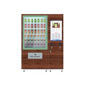 China Belt Lift System Fridge Vending Machine For Salad / Fruit / Vegetable Sale supplier