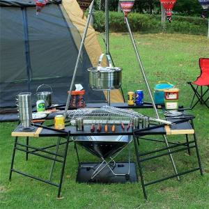 China Outdoor Spliced Camping Folding Table, Outdoor Table, Card Table, Portable Grill Table, Adjustable Heights supplier