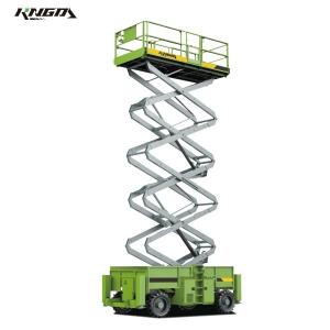 China Diesel Engine Scissor Lift Automatic Platform Height 16m Electric Drive supplier