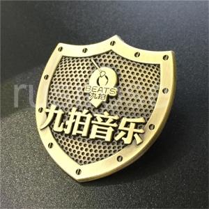 China Music company antique metal badges made to order, music company listed commemorative badges customized supplier