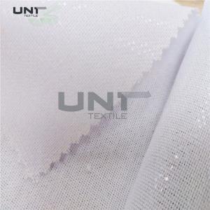 China Woven Fusible Lining Roll For Chef Hats 150cm Width Good Adhesive Strength supplier