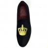 China Luxury Mens Velvet Loafers Velvet Upper - Genuine Leather Type Round Toe Shape wholesale