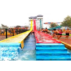 China Commercial Young Adult High Speed Water Slide Racing With Mat wholesale