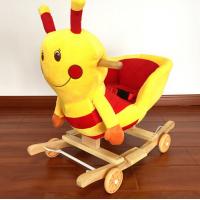 China Fashion Baby Rocking Chair Honeybee Animal Plush Toys For Children Playing on sale