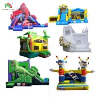 China Inflatable Moonwalk Water Jumper Bouncer Moon walk Bouncy Castle Jumping Commercial Rainbow Bounce House Party Rentals on sale