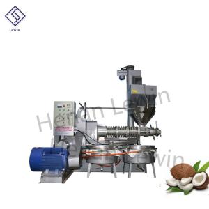 China Coconut Oil Pressed Sunflower Oil Extraction Machine 30 Kw With Filter System supplier