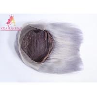 China Amazing Custom Human Hair Wigs 150% Density Cuticle Aligned Grey Hair Wig on sale