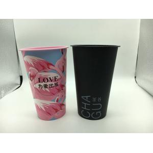 China 3D Lenticular Printed Plastic Cups With Lid And Red Heart Stopper Water Mug supplier
