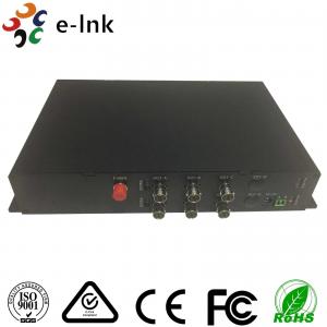 China 1080P Full HD FC SDI To Fiber Optic Converter 6 Channel Reverse RS-485 Data Format supplier