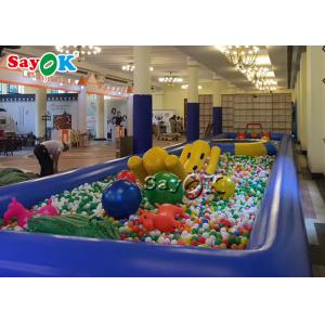 China Inflatable Ball Game Blue Inflatable Water Pool For Advertising / Blow Up Swimming Pool supplier