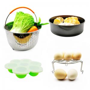 China Amzon Hot Sell 10 pcs Silicone Various Combination Kitchen Pot Accessories Set Inculde Non-Stick Cake Pan, Egg Bites Molds, etc supplier