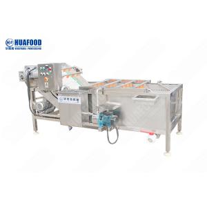 China Hair Removel Fruit And Vegetable Washing Machine 500 - 1000kg / H Capacity Automatic Vegetable Washer supplier