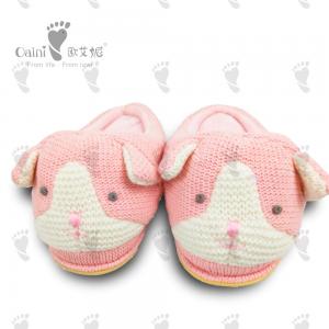 18 X 8cm Stuffed Childrens Shoes Warm Pink Cute Cat Shoes 18 X 8cm