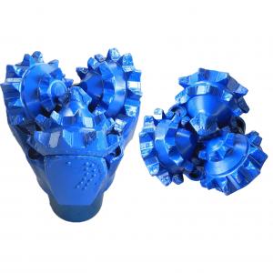 China Water Well Drilling 26 Inch Tricone Bit , Steel Tooth Tricone Roller Bit Blue Color supplier