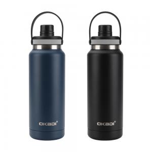 Insulated Sports Water Bottle 34oz Vacuum Insulated Flask BPA Free Double Wall Stainless Steel Water Bottle